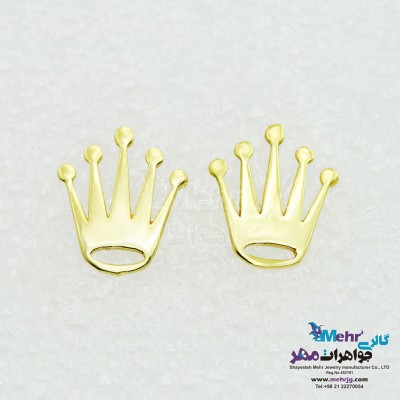 گوشواره طلا - طرح تاج