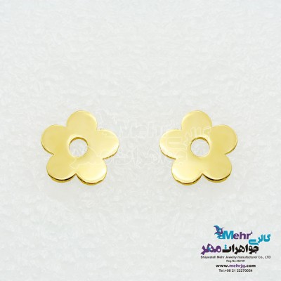 گوشواره طلا - طرح گل