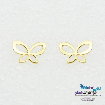 گوشواره طلا - طرح پروانه