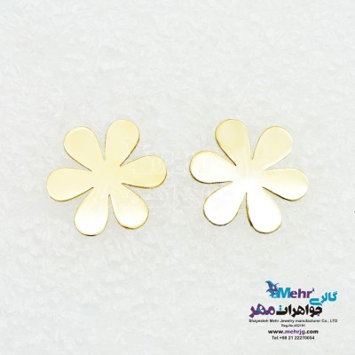 گوشواره طلا - طرح گل یاسمن