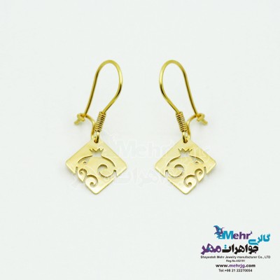 گوشواره طلا - طرح انار