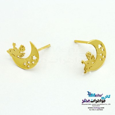 گوشواره طلا - طرح شازده کوچولو