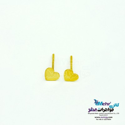گوشواره طلا - طرح قلب