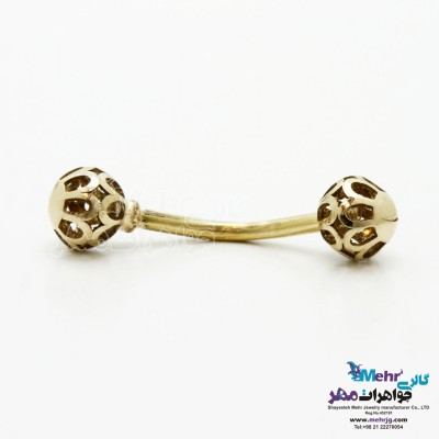 پیرسینگ طلا - طرح توری