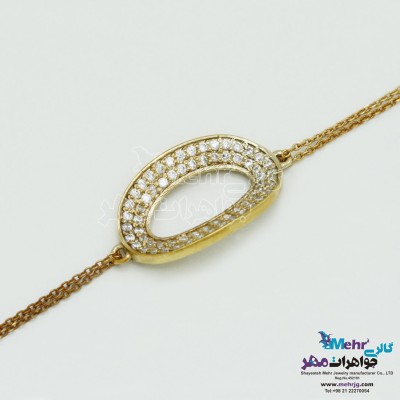 دستبند طلا - طرح هندسی