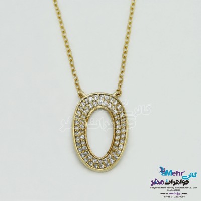 گردنبند طلا - طرح هندسی