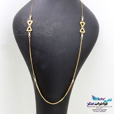 گردنبند رولباسی طلا - طرح پاپیون