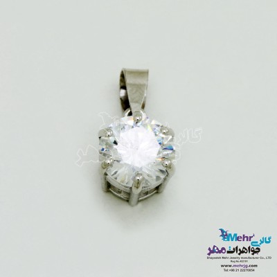 آویز طلا - طرح تک سنگ