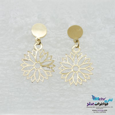 گوشواره طلا - طرح گل