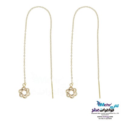 گوشواره طلا - طرح گل