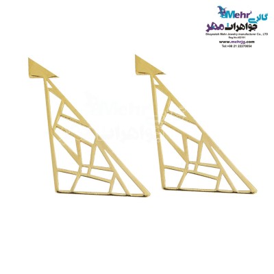 گوشواره طلا - طرح مثلث