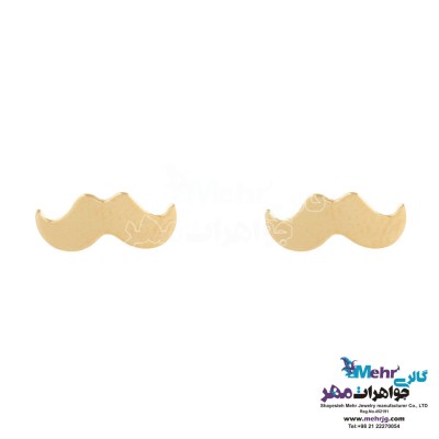 گوشواره طلا - طرح سبیل