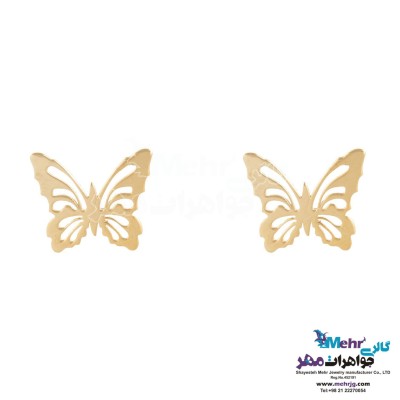 گوشواره طلا - طرح پروانه