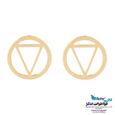 گوشواره طلا - طرح هندسی