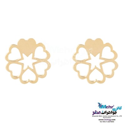 گوشواره طلا - طرح قلب