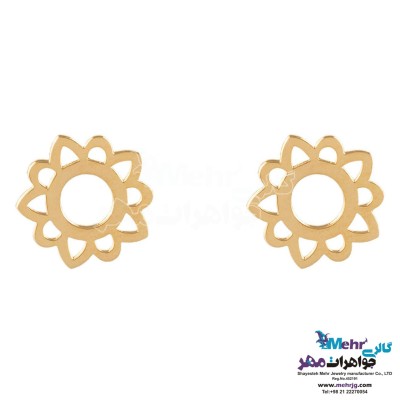 گوشواره طلا - طرح خورشید