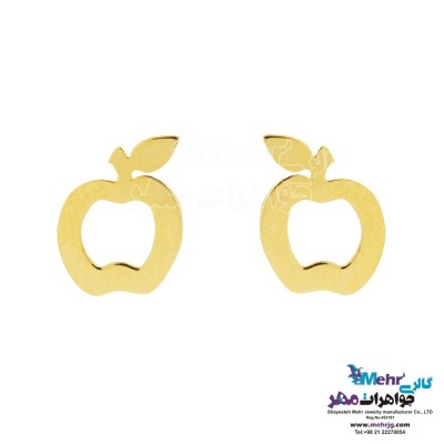 گوشواره طلا - طرح سیب