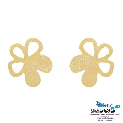 گوشواره طلا - طرح گل