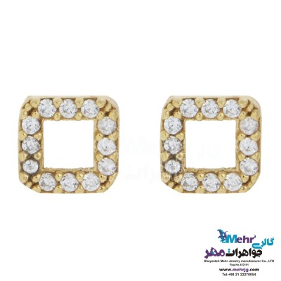 گوشواره طلا - طرح هندسی