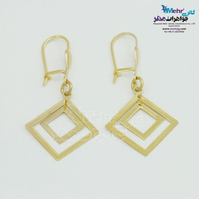 گوشواره طلا - طرح هندسی