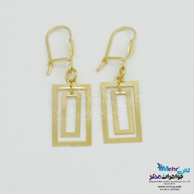 گوشواره طلا - طرح هندسی
