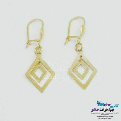 گوشواره طلا - طرح هندسی
