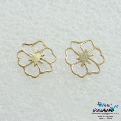 گوشواره طلا - طرح گل