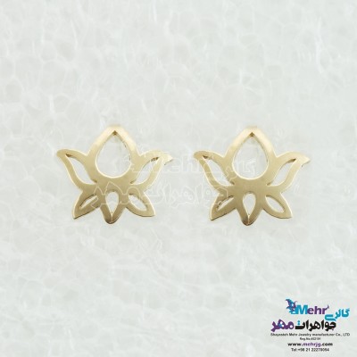 گوشواره طلا - طرح لوتوس