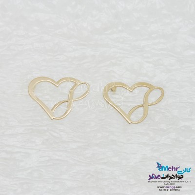 گوشواره طلا - طرح قلب