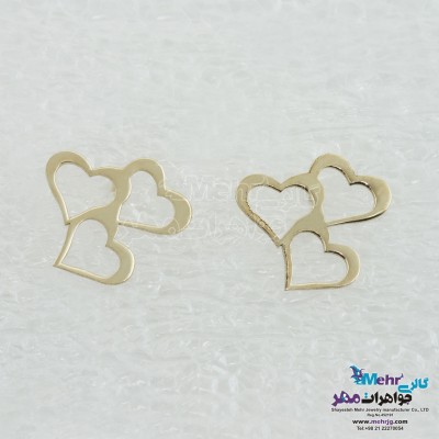 گوشواره طلا - طرح قلب