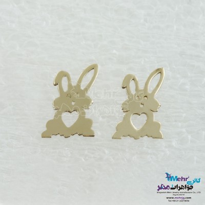 گوشواره طلا - طرح خرگوش
