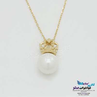 گردنبند طلا - طرح تاج