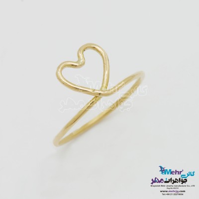 انگشتر طلا - طرح قلب
