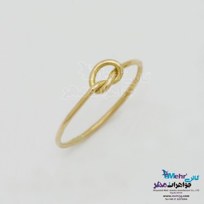 انگشتر طلا - طرح گره