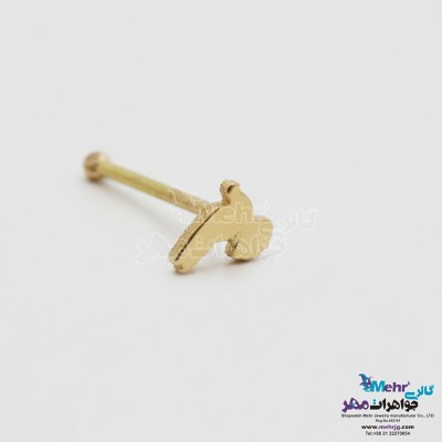 پیرسینگ طلا - طرح کبوتر