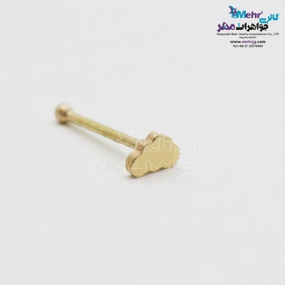 پیرسینگ طلا - طرح ابر