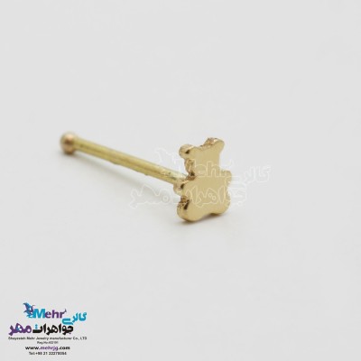 پیرسینگ طلا - طرح خرس