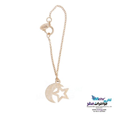 آویز ساعت طلا - طرح ماه و ستاره