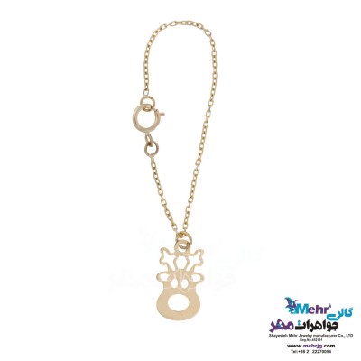 آویز ساعت طلا - طرح گوزن