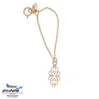 آویز ساعت طلا - طرح پروانه