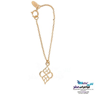 آویز ساعت طلا - طرح اسلیمی