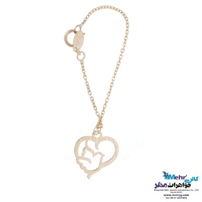 آویز ساعت طلا - طرح پرنده‌ی عاشق