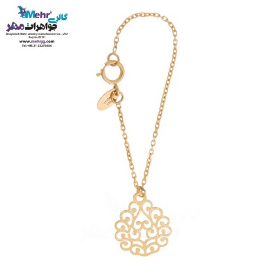آویز ساعت طلا - طرح اسلیمی