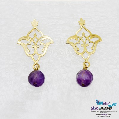 گوشواره طلا - طرح اسلیمی