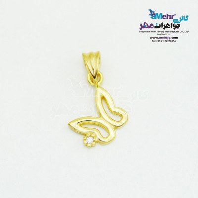 آویز طلا - طرح پروانه