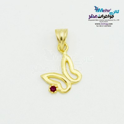 آویز طلا - طرح پروانه