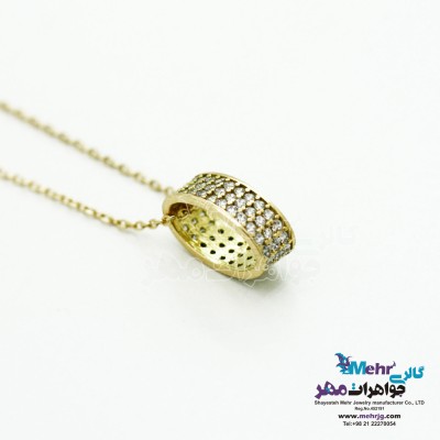گردنبند طلا - طرح بیضی
