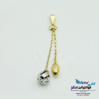 آویز طلا - طرح گوی