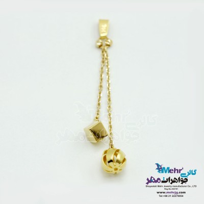 آویز طلا - طرح گوی