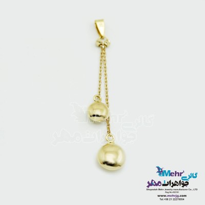 آویز طلا - طرح دایره